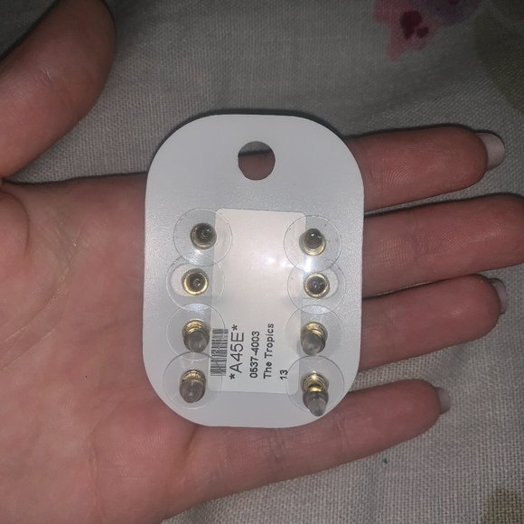 Attitude Tropical Theme Stud Earrings - Picture 2 of 3